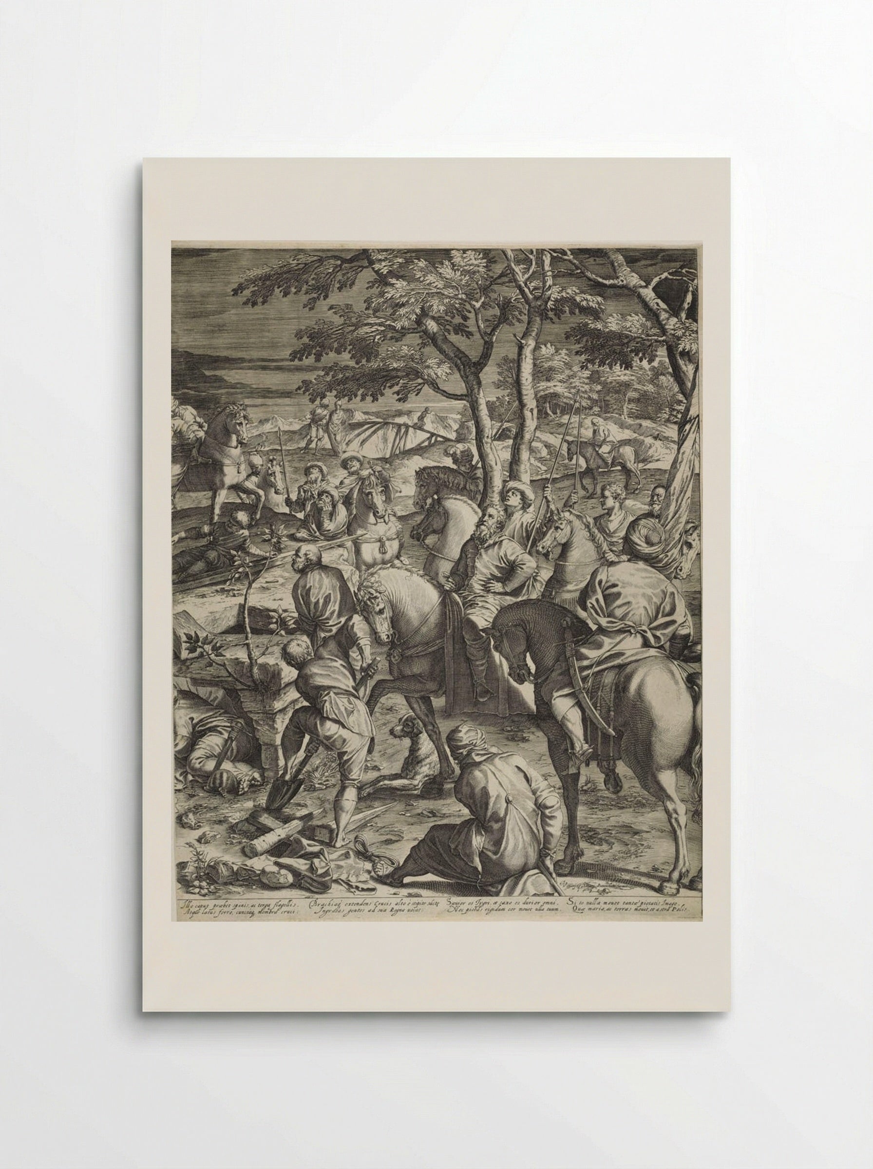 Great Crucifixion (right panel) - Agostino Carracci - Poster