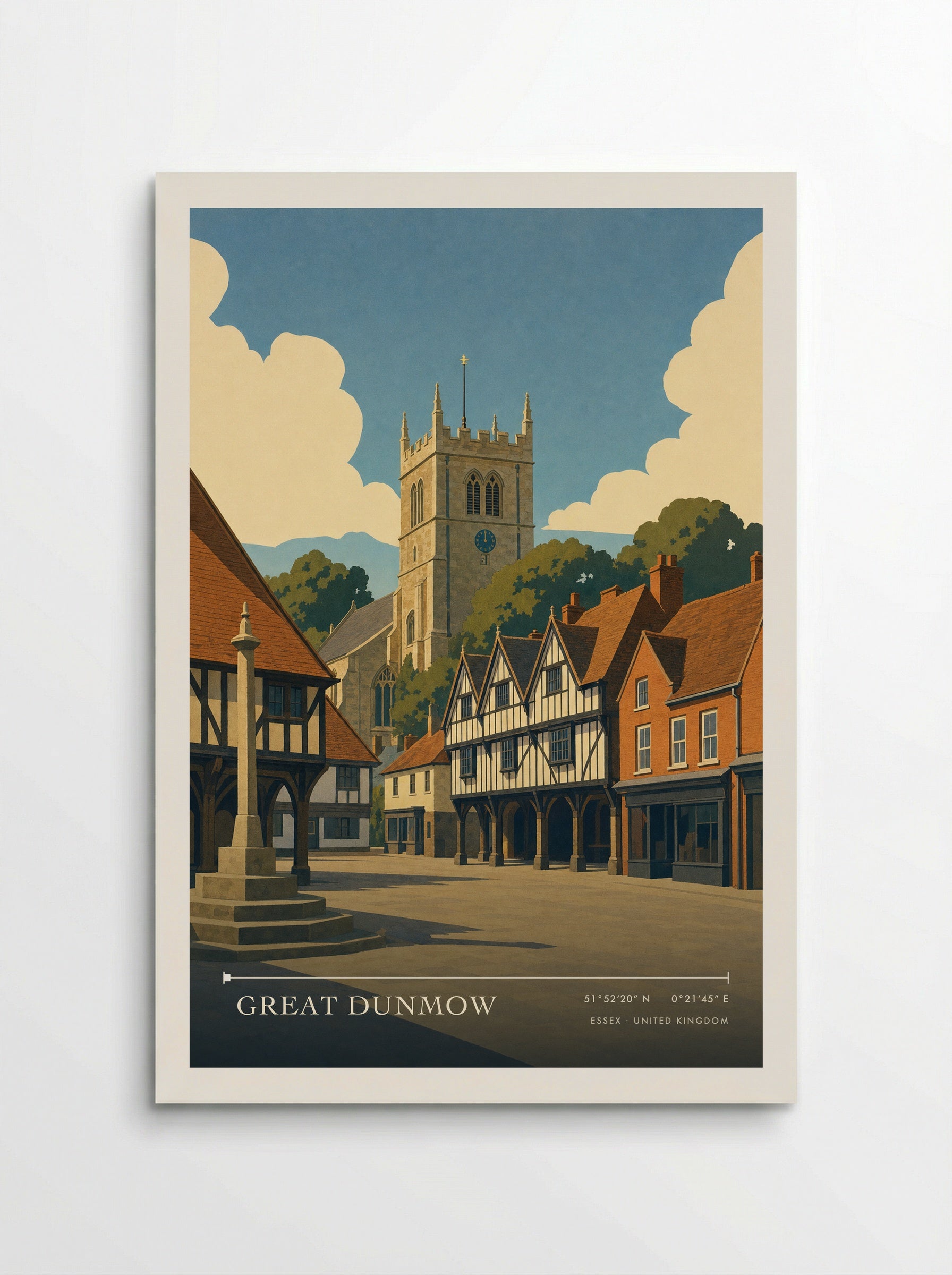 Great Dunmow Essex United Kingdom Travel Poster - Poster