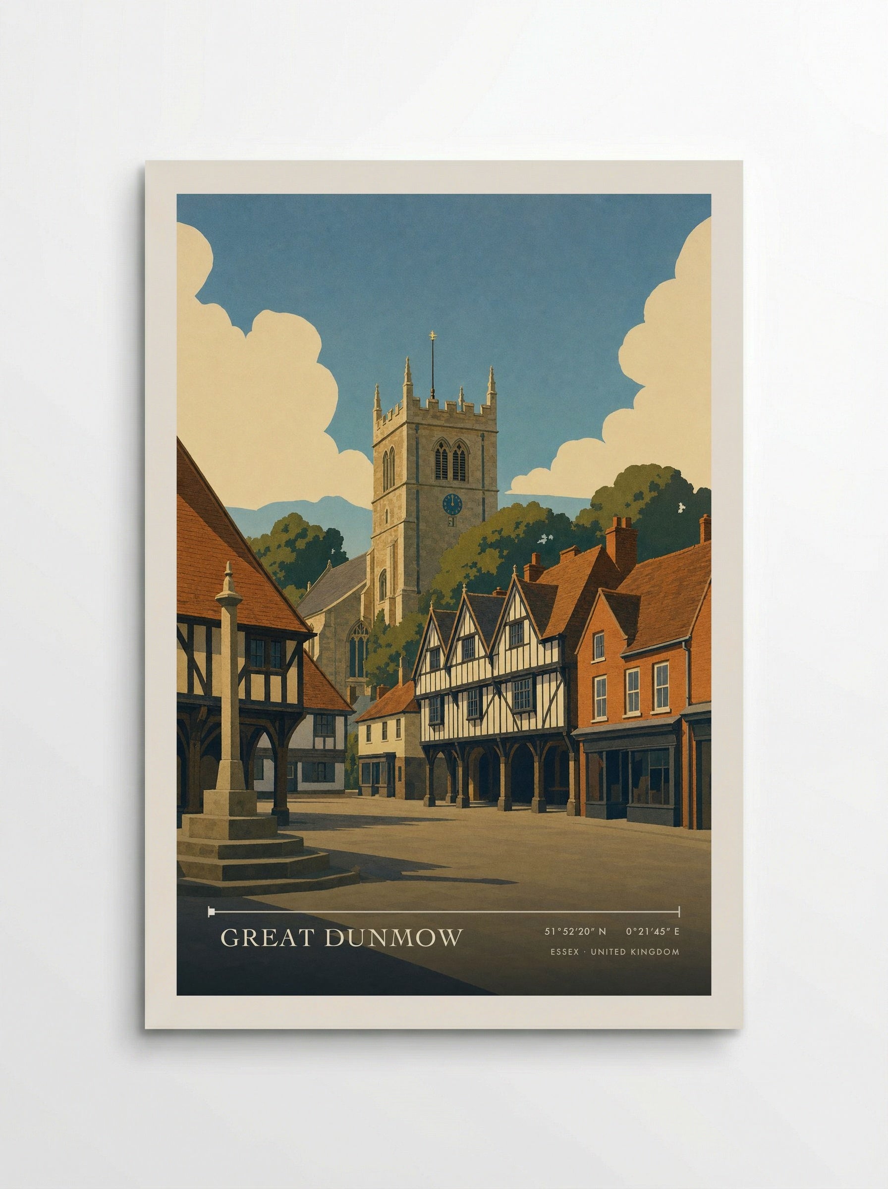 Great Dunmow Essex United Kingdom Travel Poster - Poster