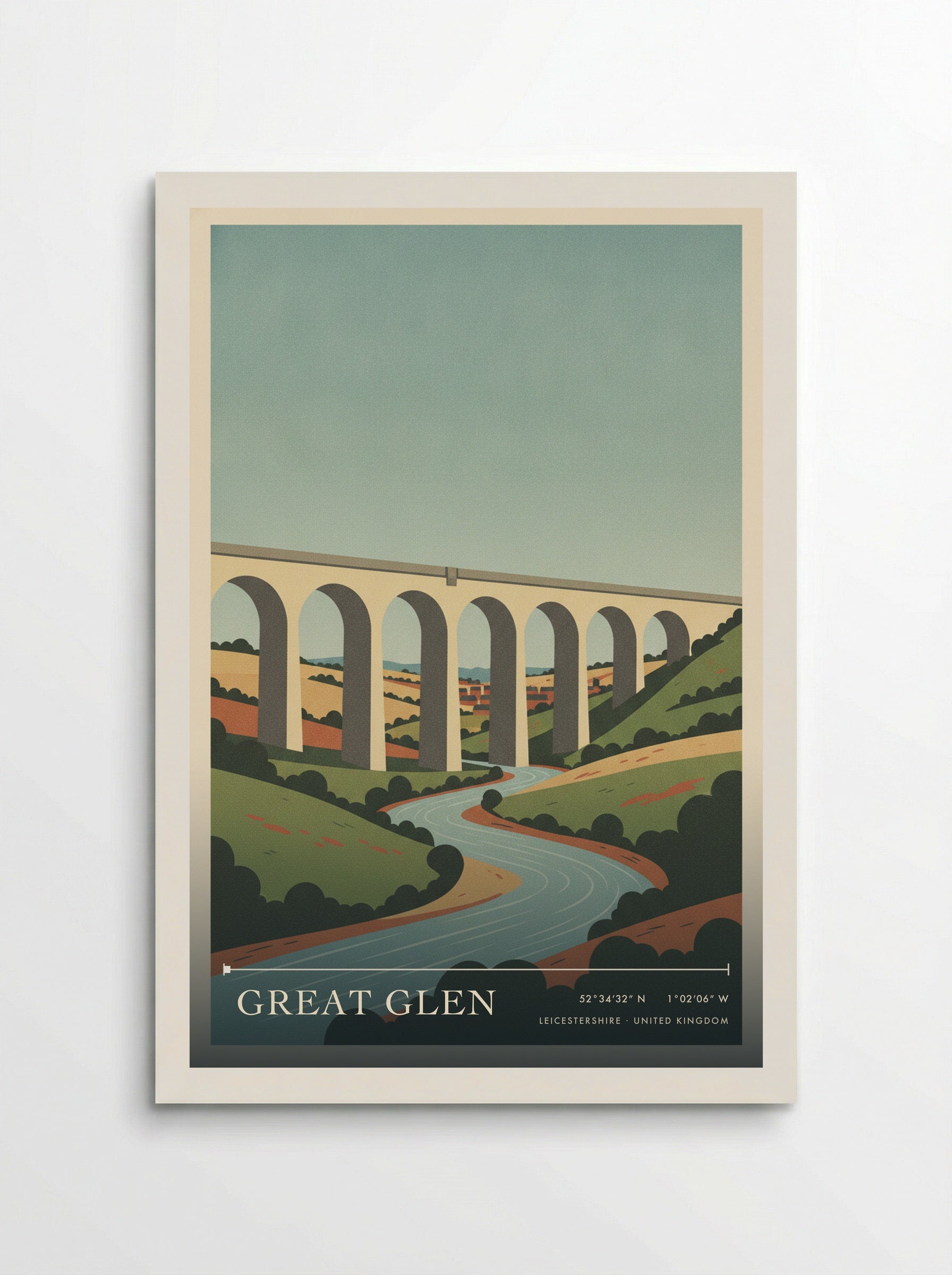 Great Glen Leicestershire United Kingdom Travel Poster - Poster