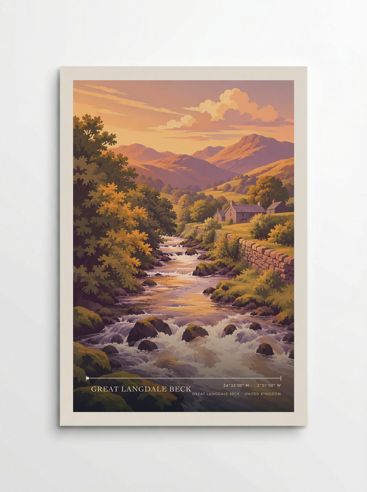 Great Langdale Beck | Travel Poster - Poster