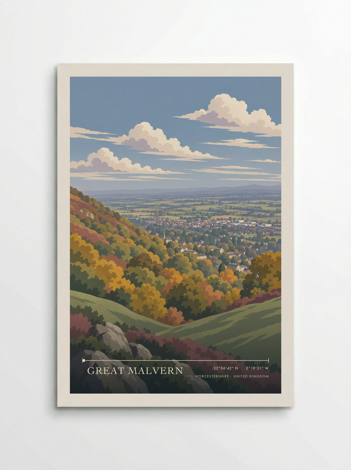 Great Malvern, Worcestershire | Travel Poster - Poster