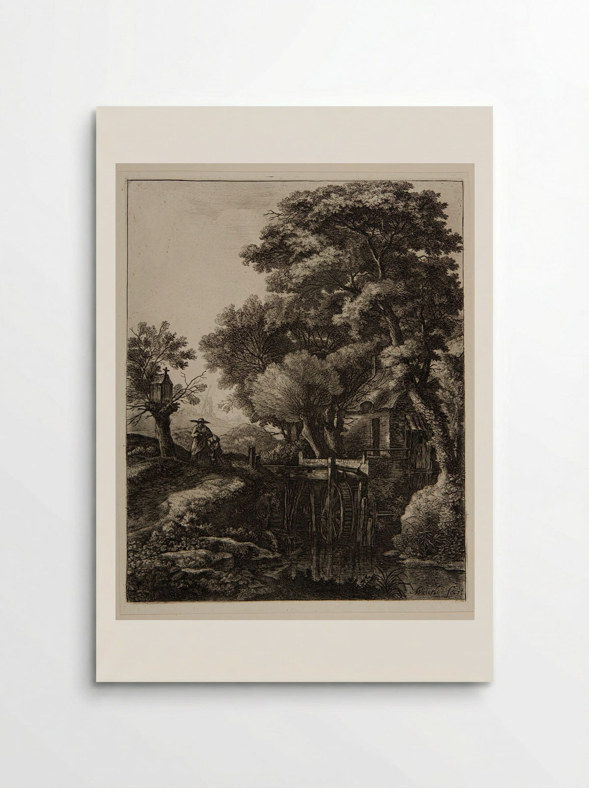 Great Mill - Anthonie Waterloo - Poster