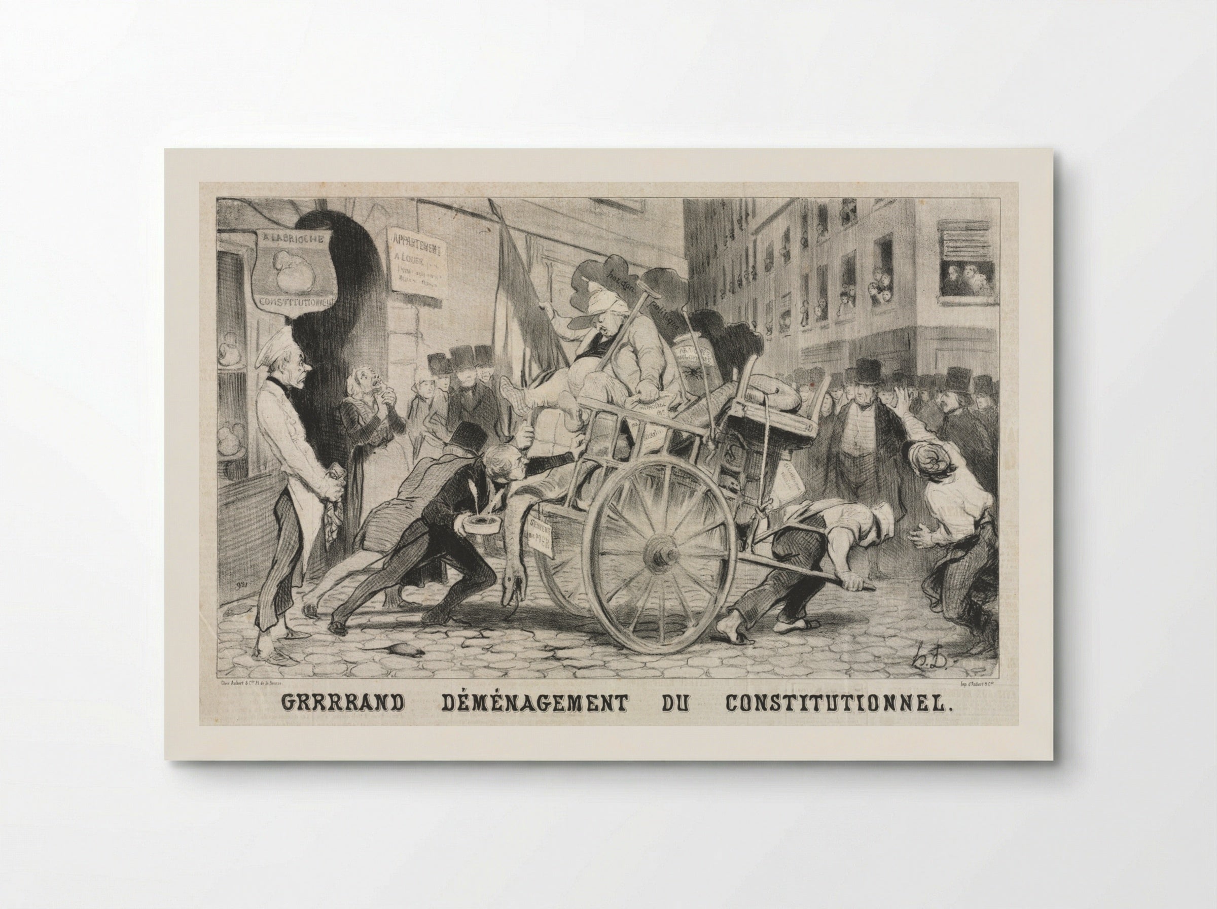 Great Removal of the Constitutional Establishment - Honoré Daumier - Poster