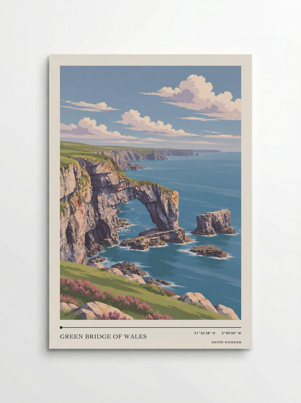 Green Bridge of Wales | Travel Poster - Poster
