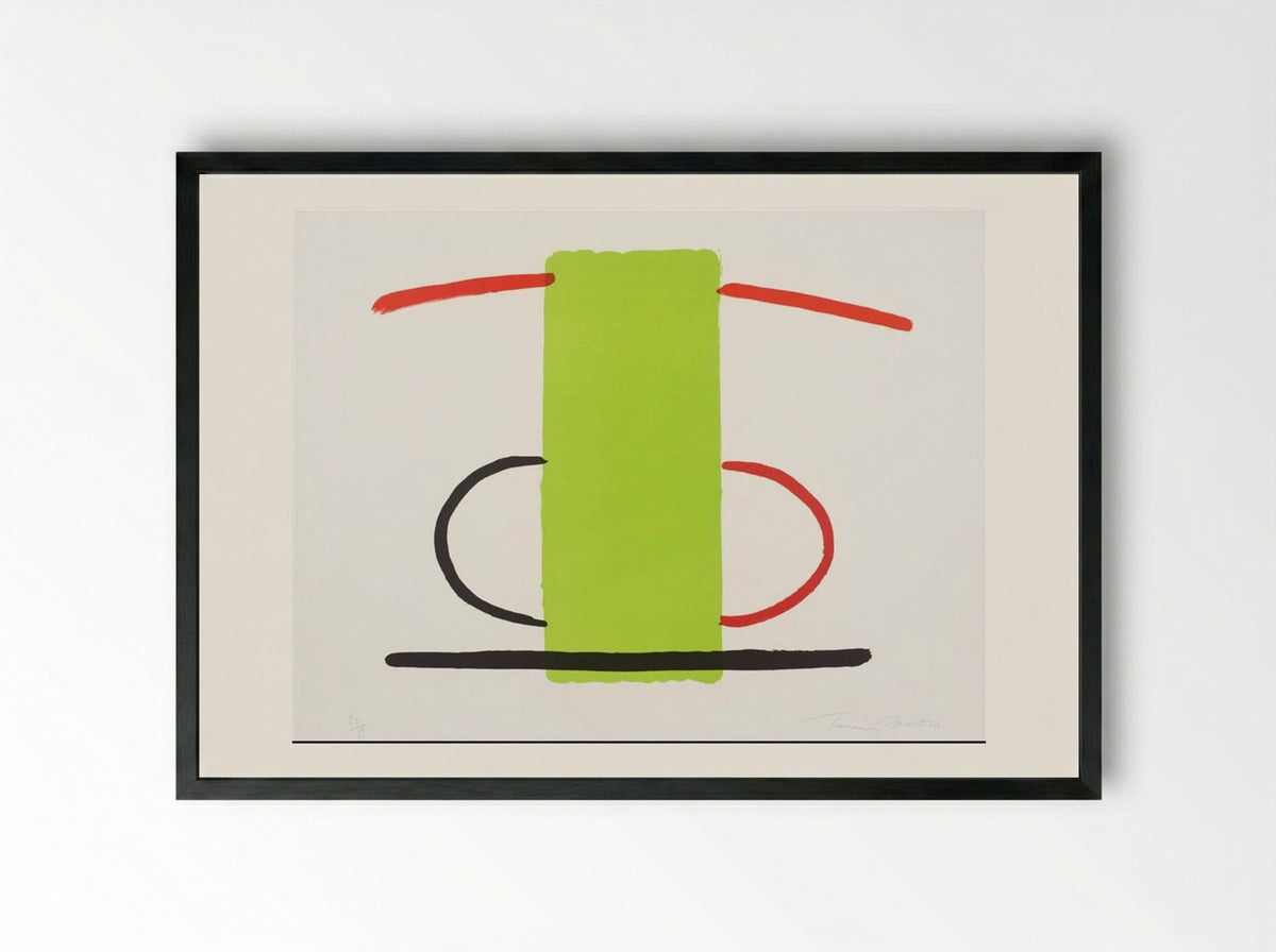 Green and Orange - Terry Frost - Framed Print Black