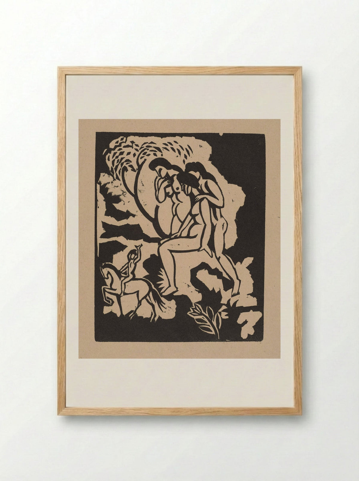 Greeting - August Macke - Framed Print Wood