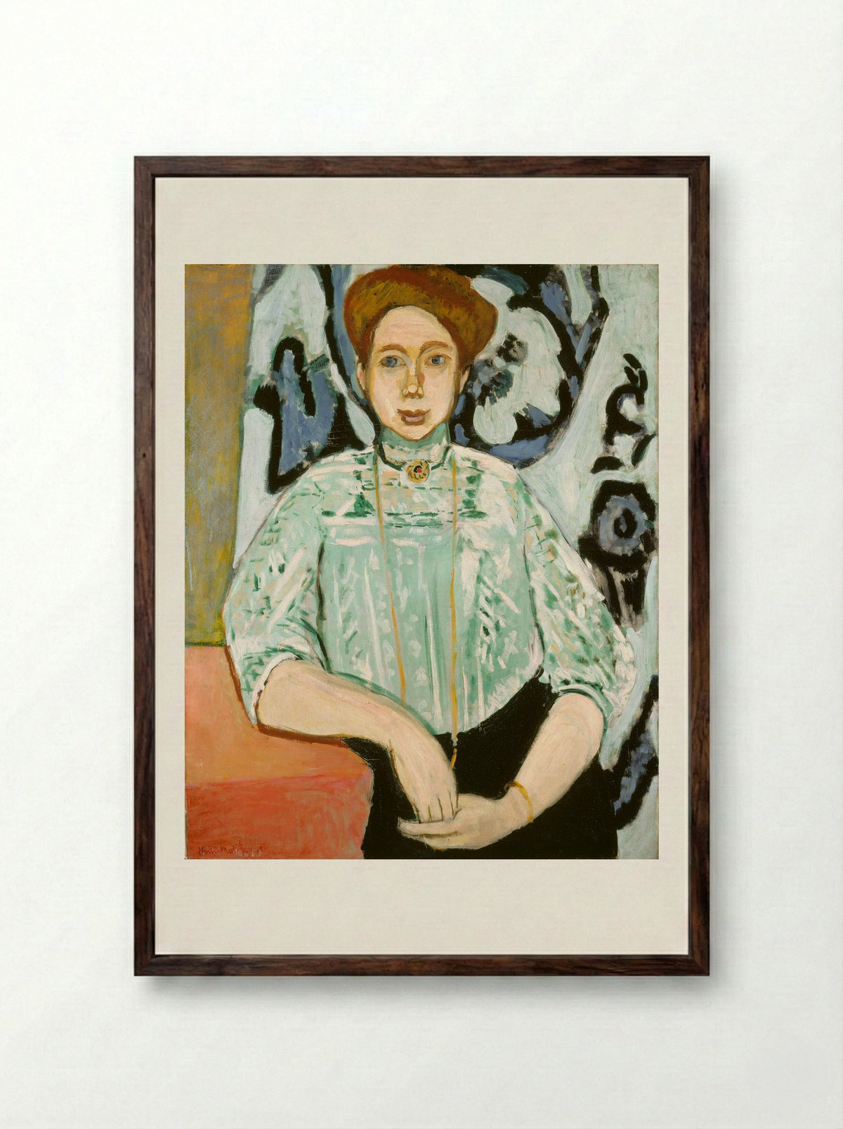 Greta Moll - Henri Matisse - Framed Print Dark Wood