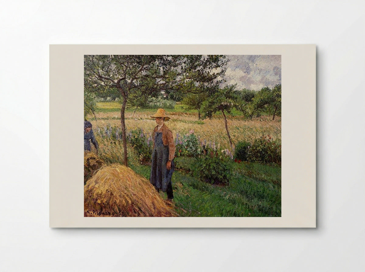 Grey Weather, Morning with Figures, Eragny - Camille Pissarro - Poster