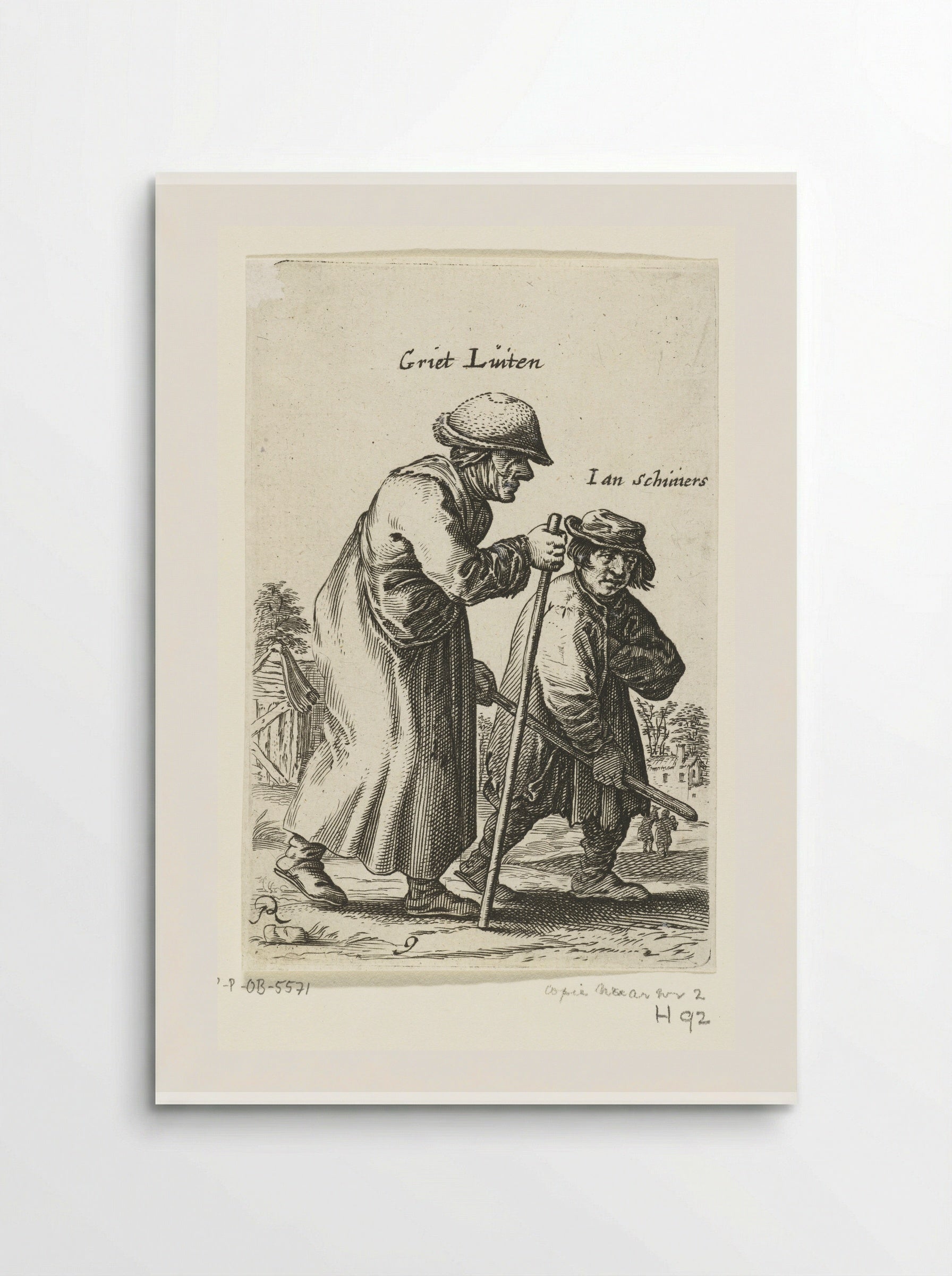Griet Linten and Ian Schimers - Salomon Savery - Poster