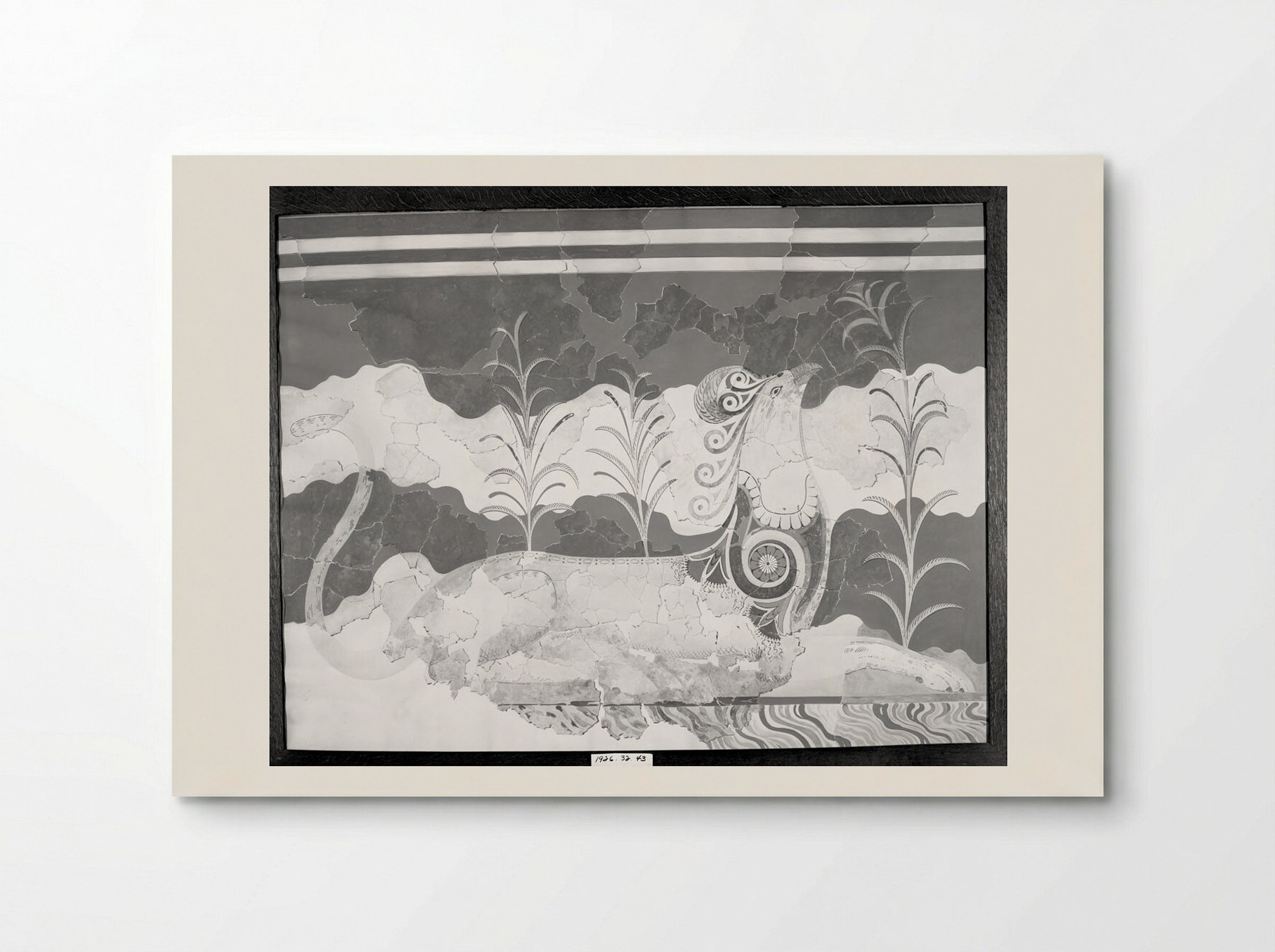 Griffin (after a fresco from the Throne Room in the Palace of Knossos, Crete) - Fine Art Print - Poster