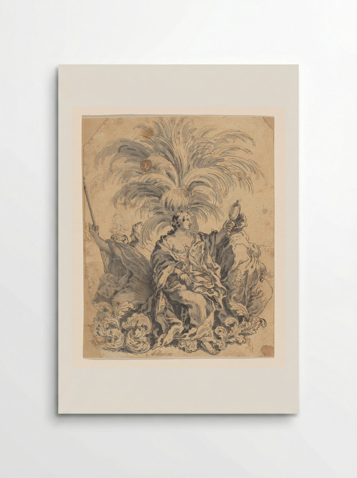 Groep van suikerwerk met Geloof, Voorzichtigheid en Trouw - Giovanni Battista Lenardi - Poster