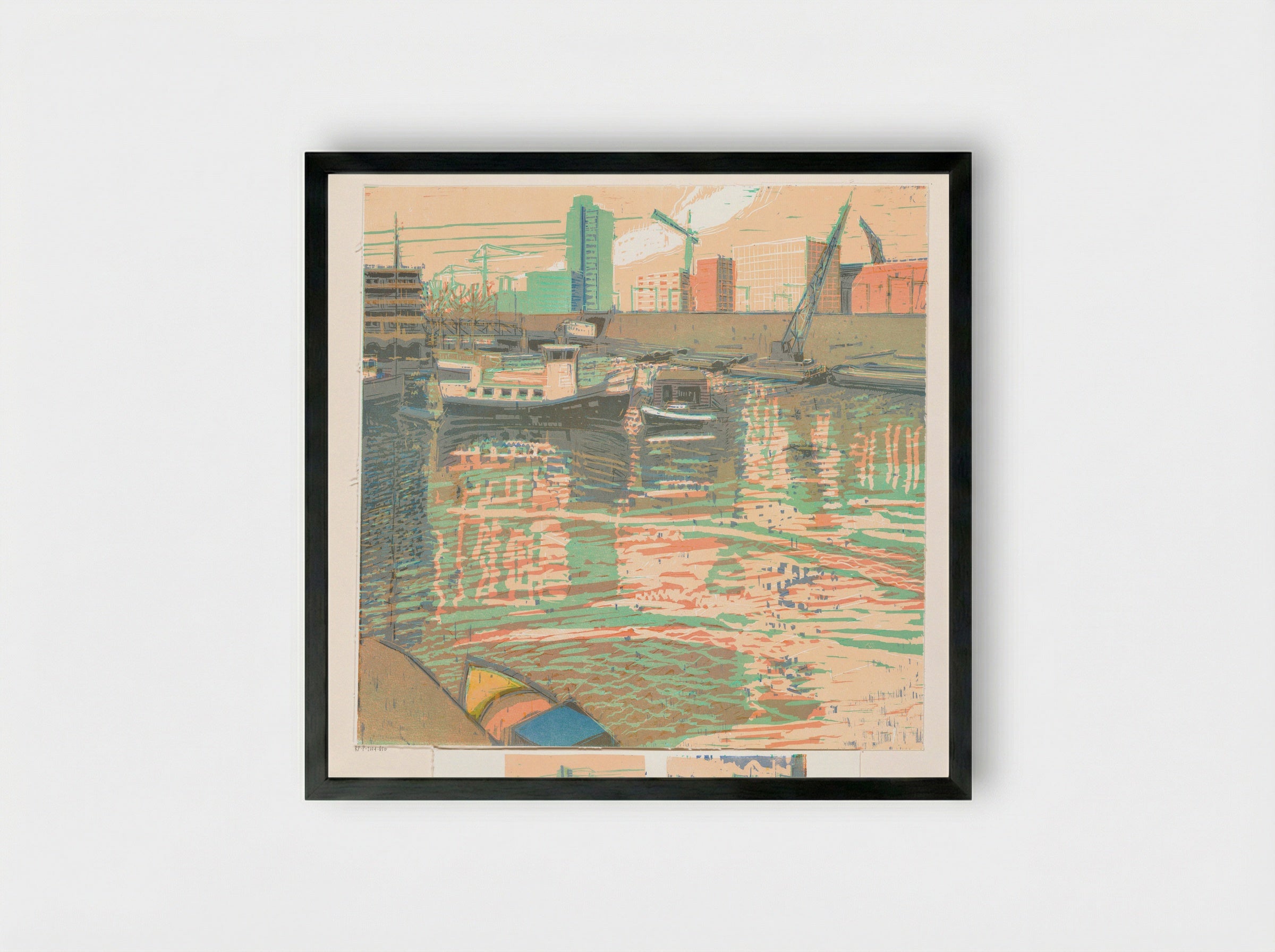 Groot Uitzicht (linksboven) - Wendelien Schönfeld - Framed Print Black