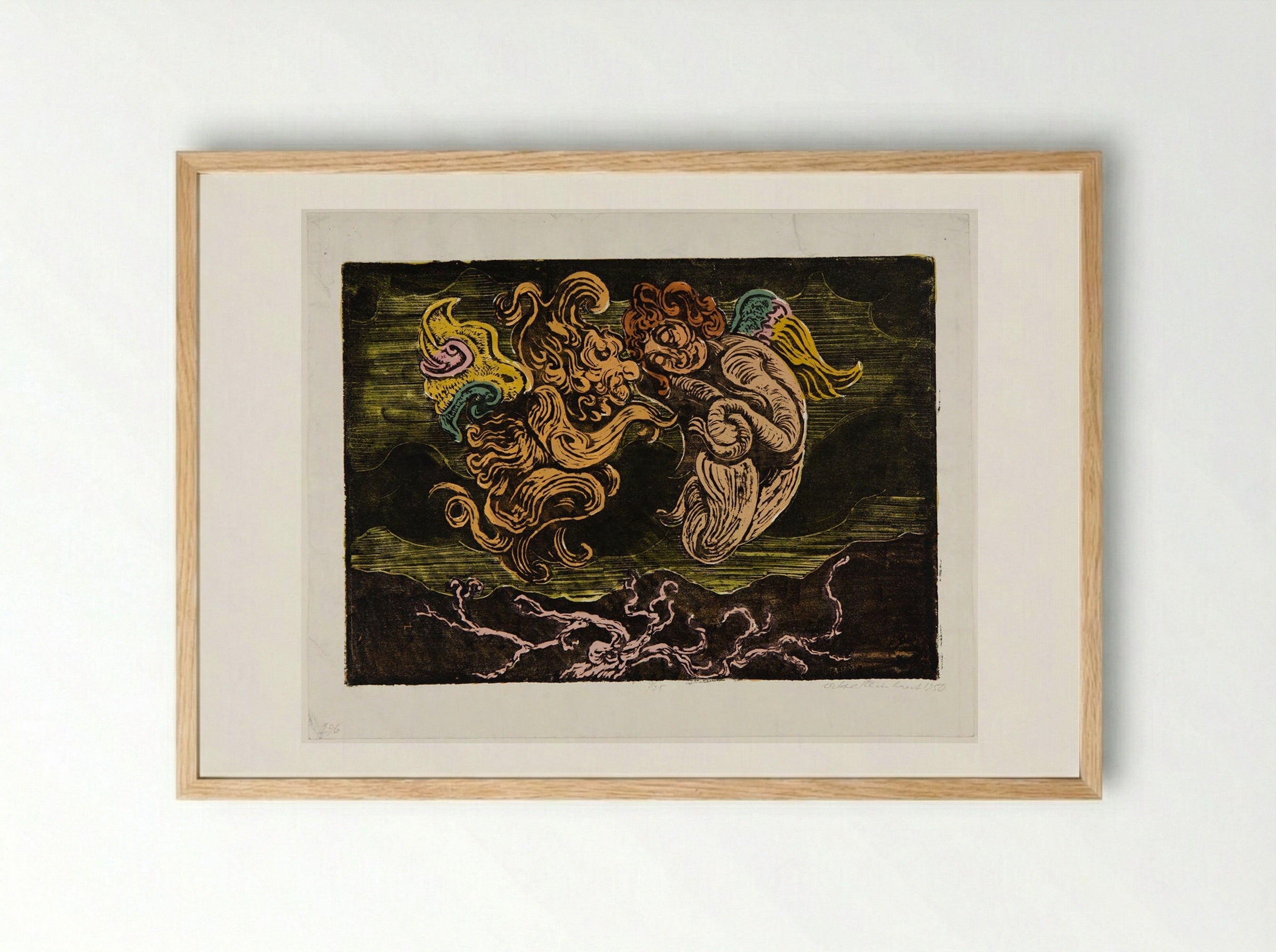 Grotesque - Jakob Steinhardt - Framed Print Wood