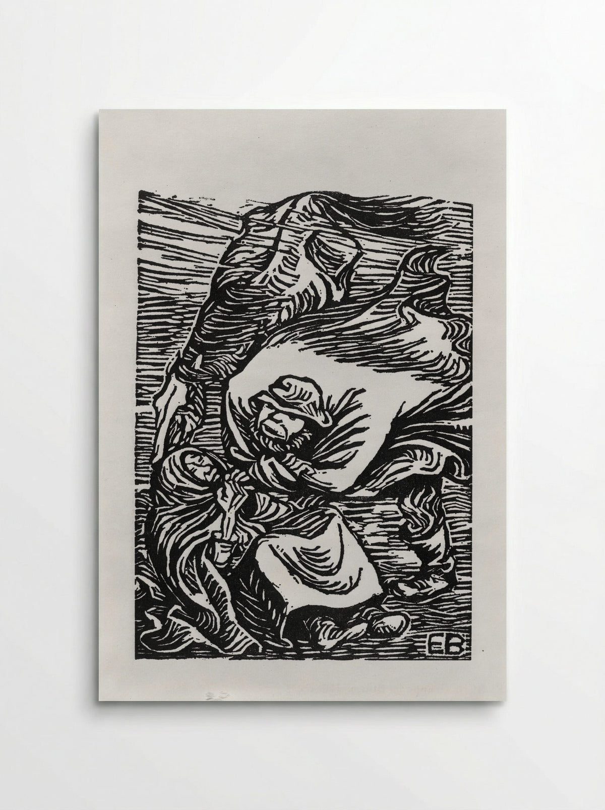 Group in Storm - Ernst Barlach - Poster