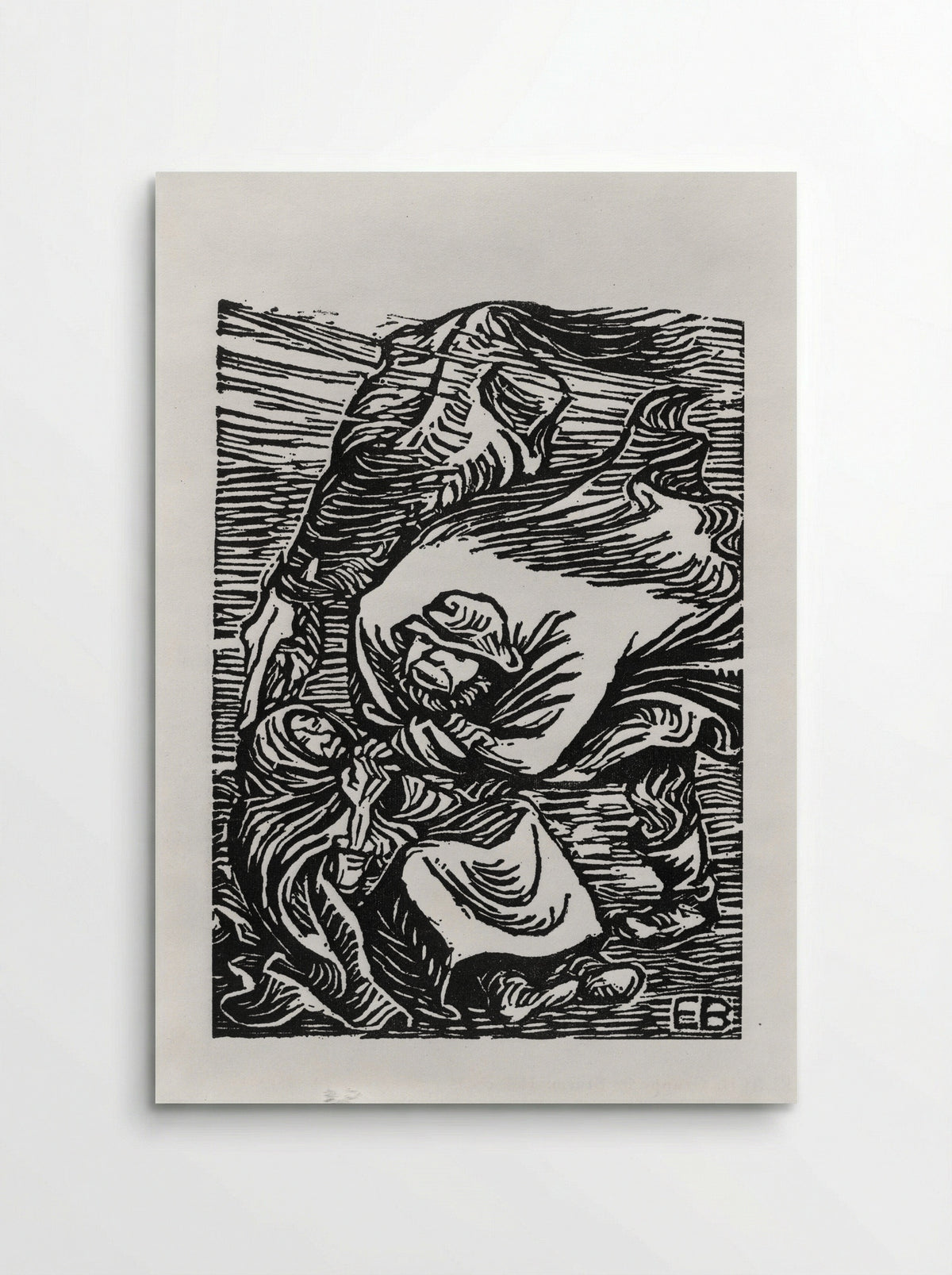 Group in Storm - Ernst Barlach - Poster