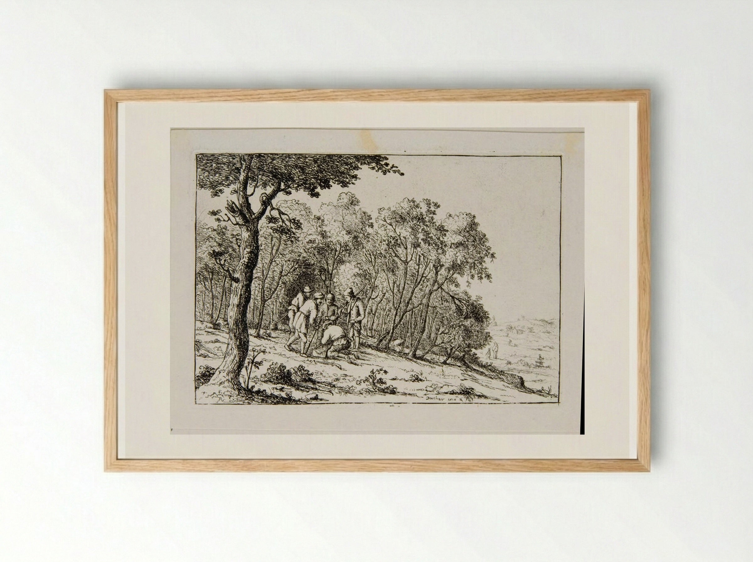 Group of Bandits in the Woods - David Deuchar - Framed Print Wood