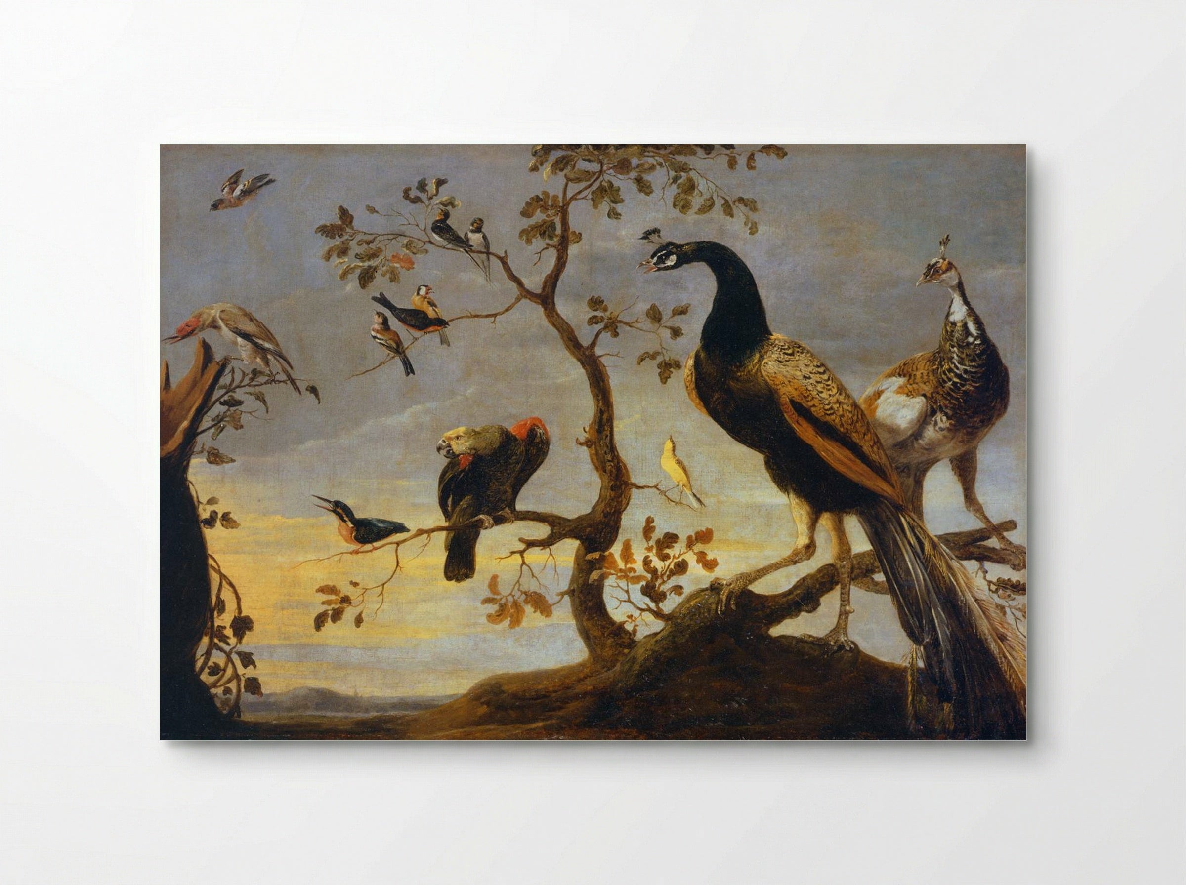 Group of Birds Perched on Branches - Frans Snyders - Poster