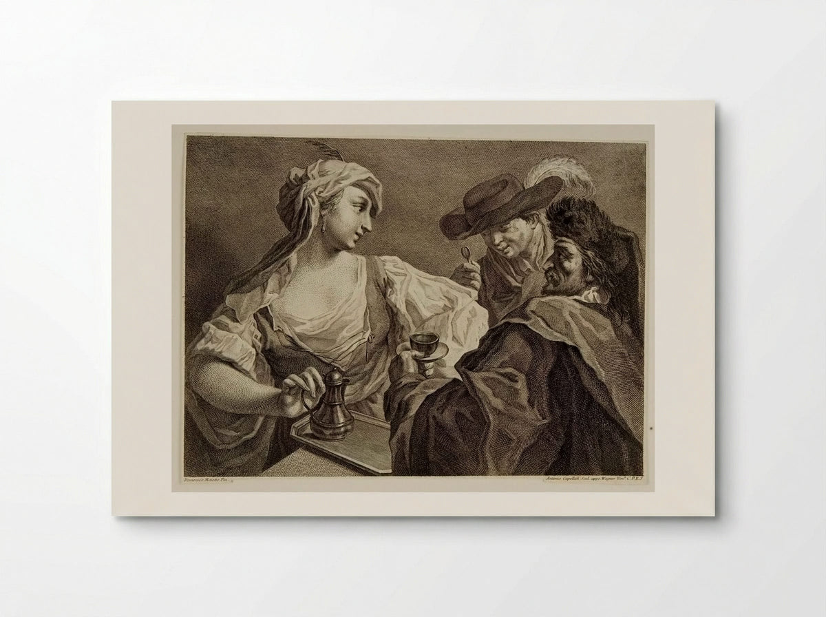 Group of Two Men and a Woman - Antonio Capellan - Poster