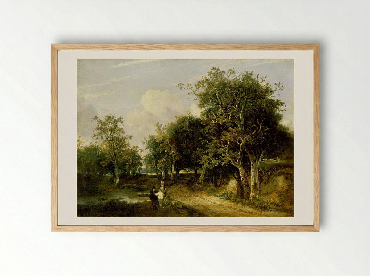 Grove Scene - John Crome - Framed Print Wood
