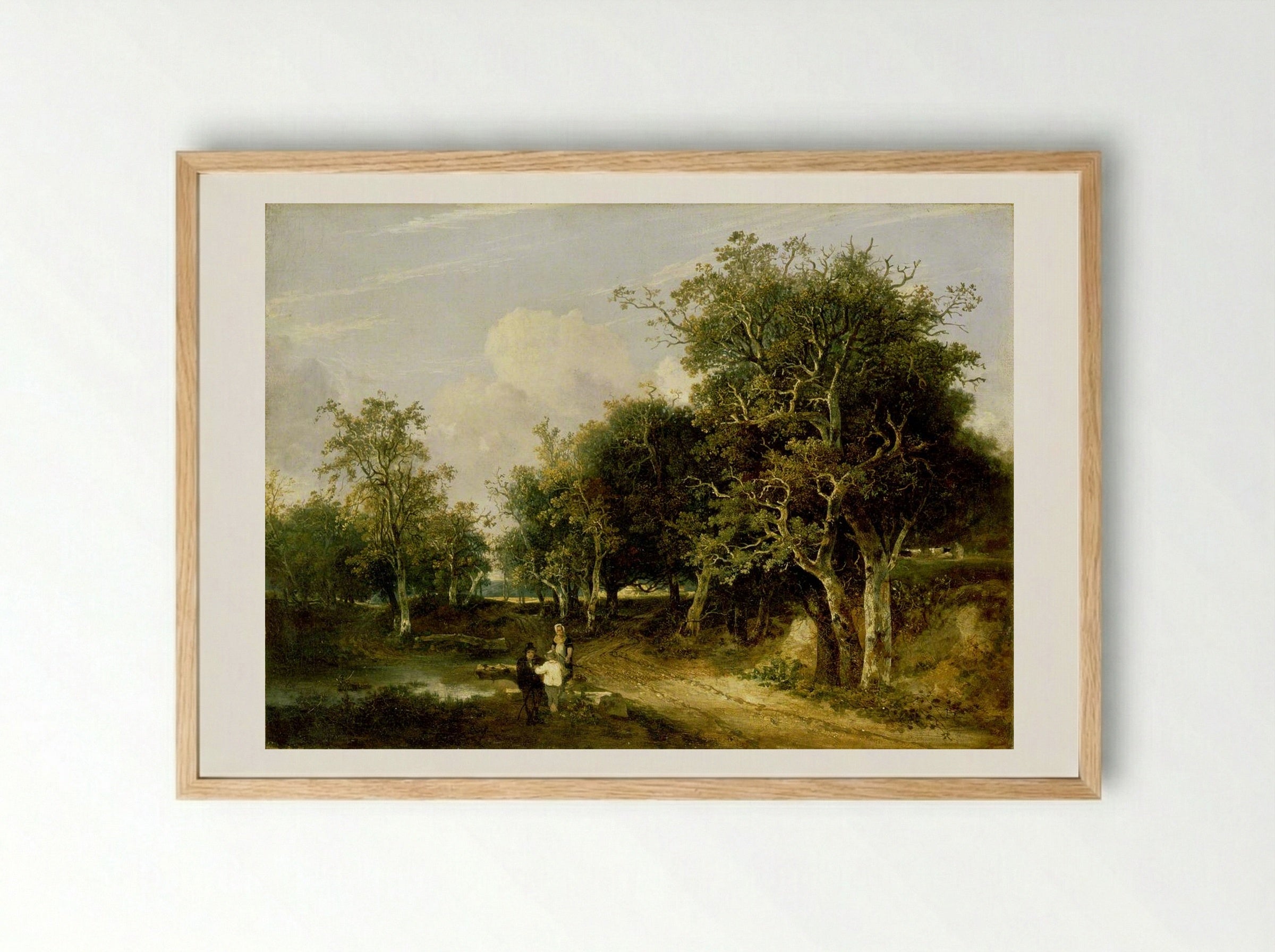 Grove Scene - John Crome - Framed Print Wood