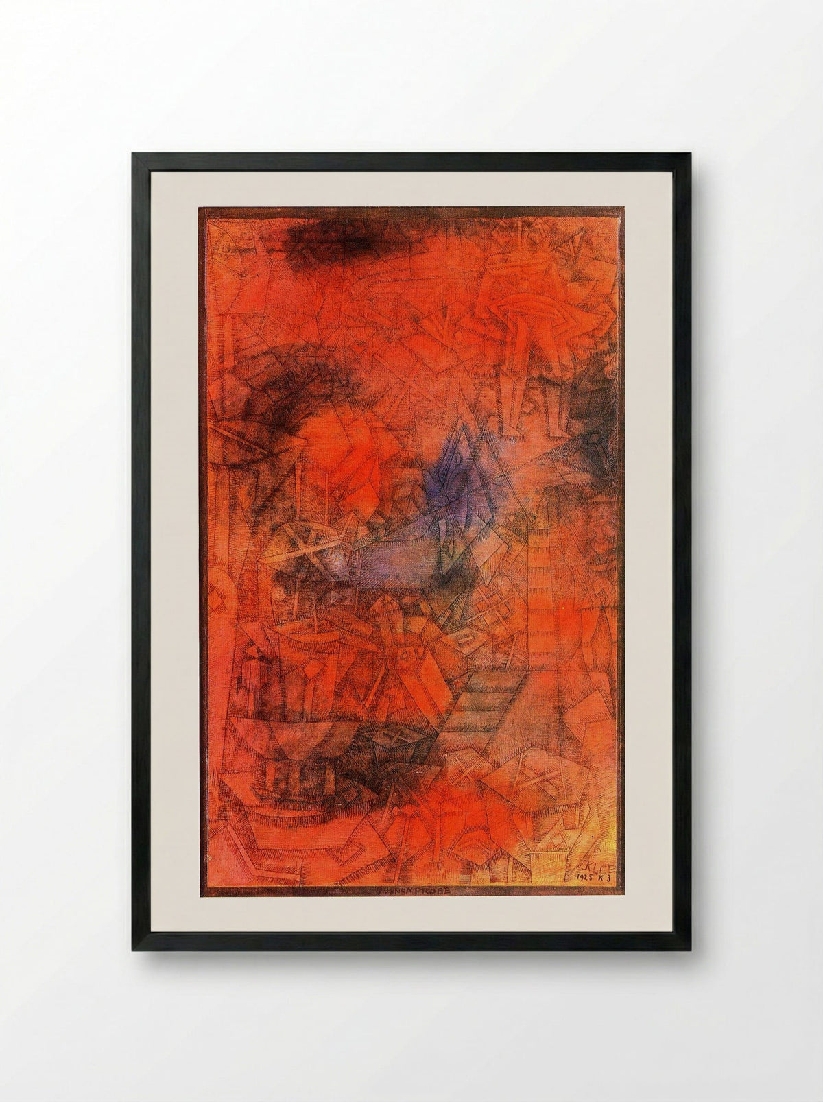 Groynes - Paul Klee - Framed Print Black