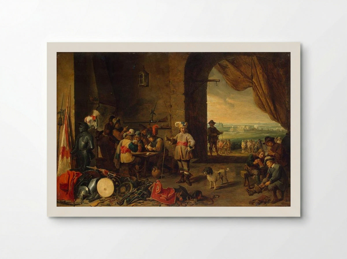 Guardroom - David Teniers the Younger - Poster