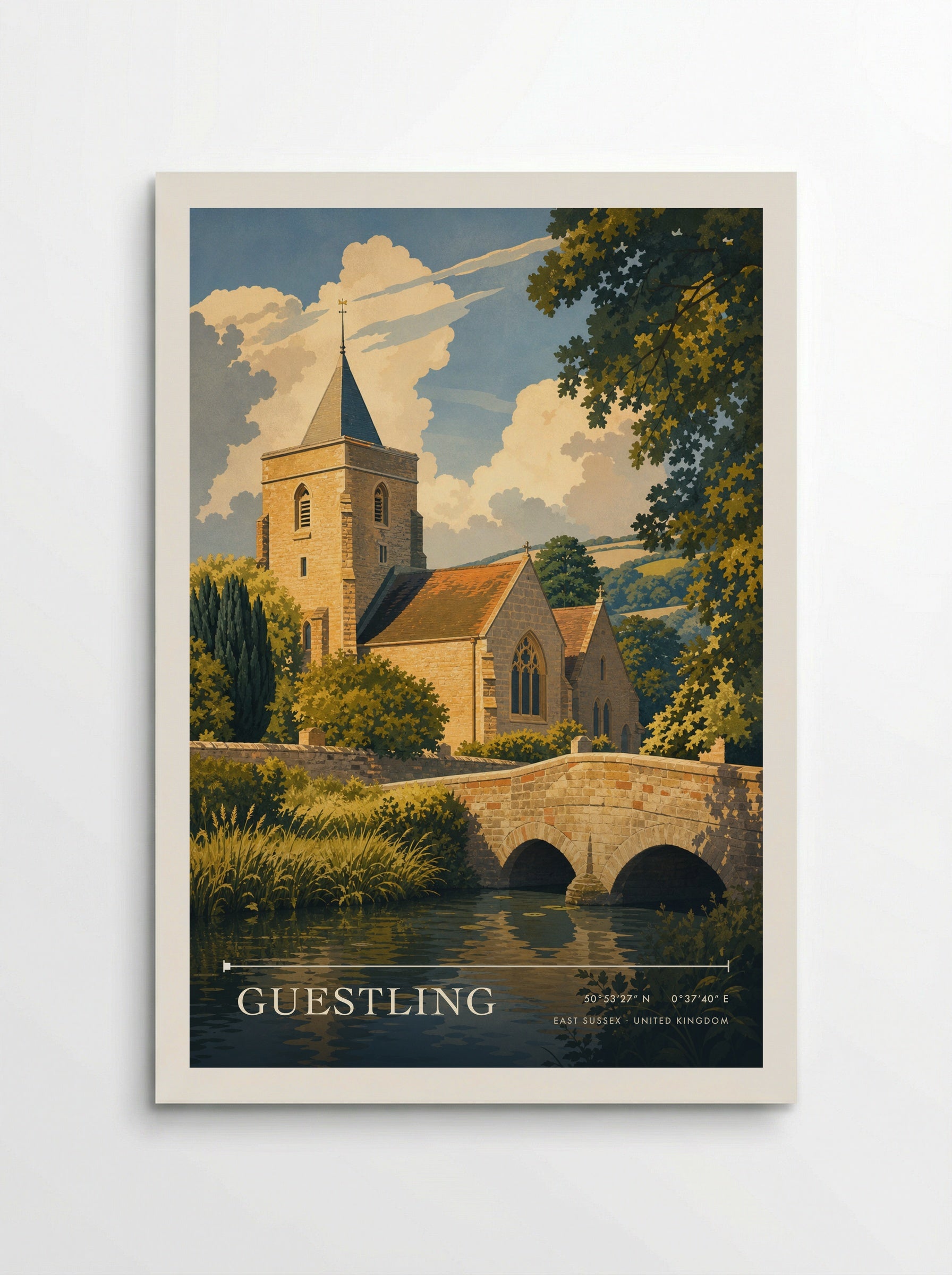 Guestling East Sussex United Kingdom Travel Poster - Poster