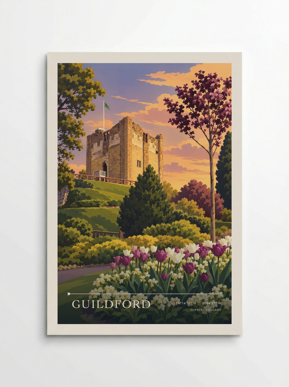 Guildford, Surrey | Travel Poster - Poster