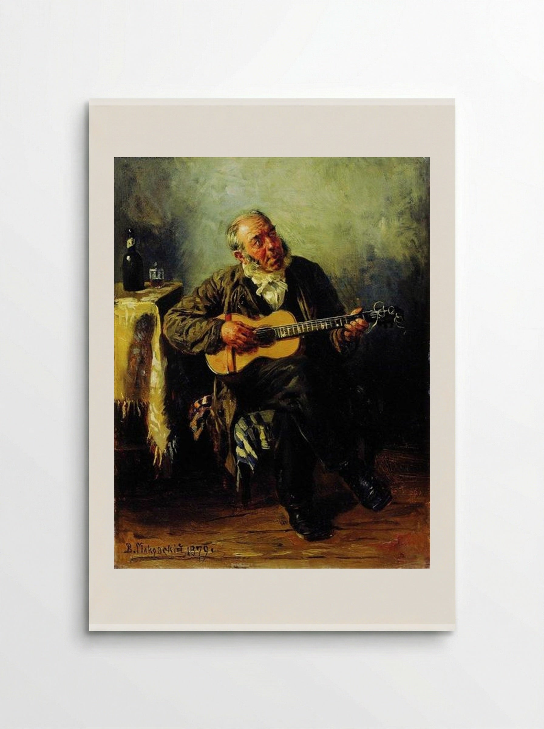 Guitar Player - Vladimir Makovsky - Poster
