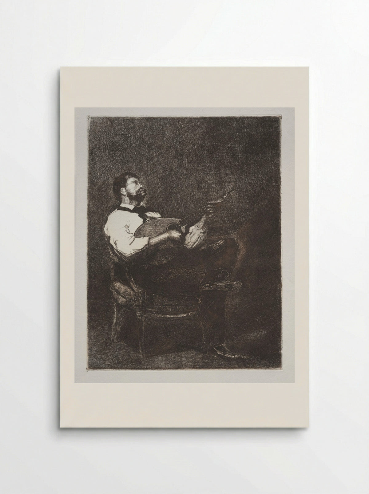 Guitar Player - François Bonvin - Poster