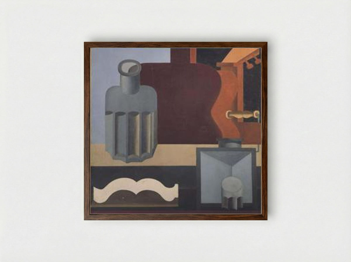 Guitare verticale (1ère version) - Le Corbusier - Framed Print Dark Wood