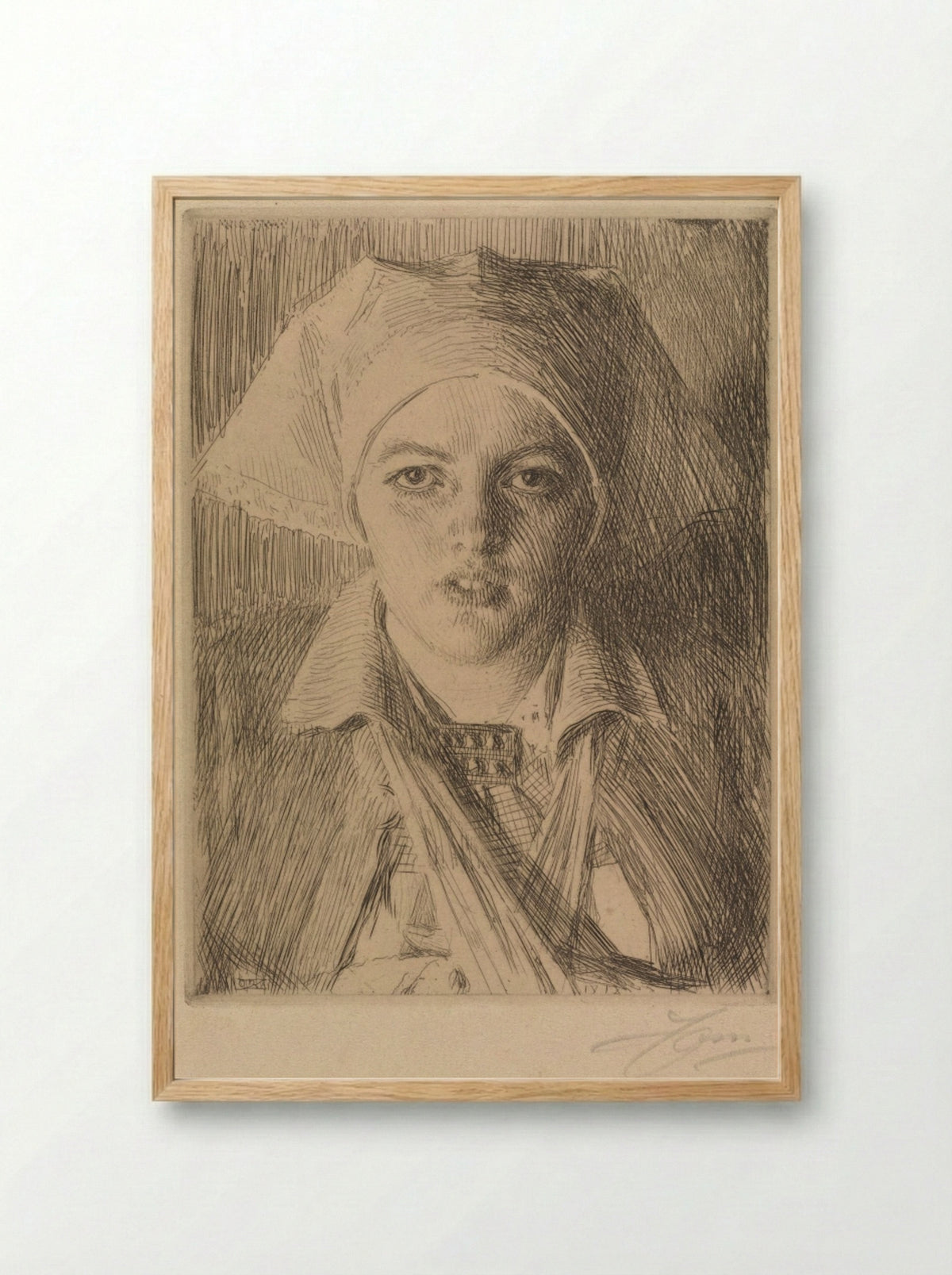 Gulli II - Anders Zorn - Framed Print Wood