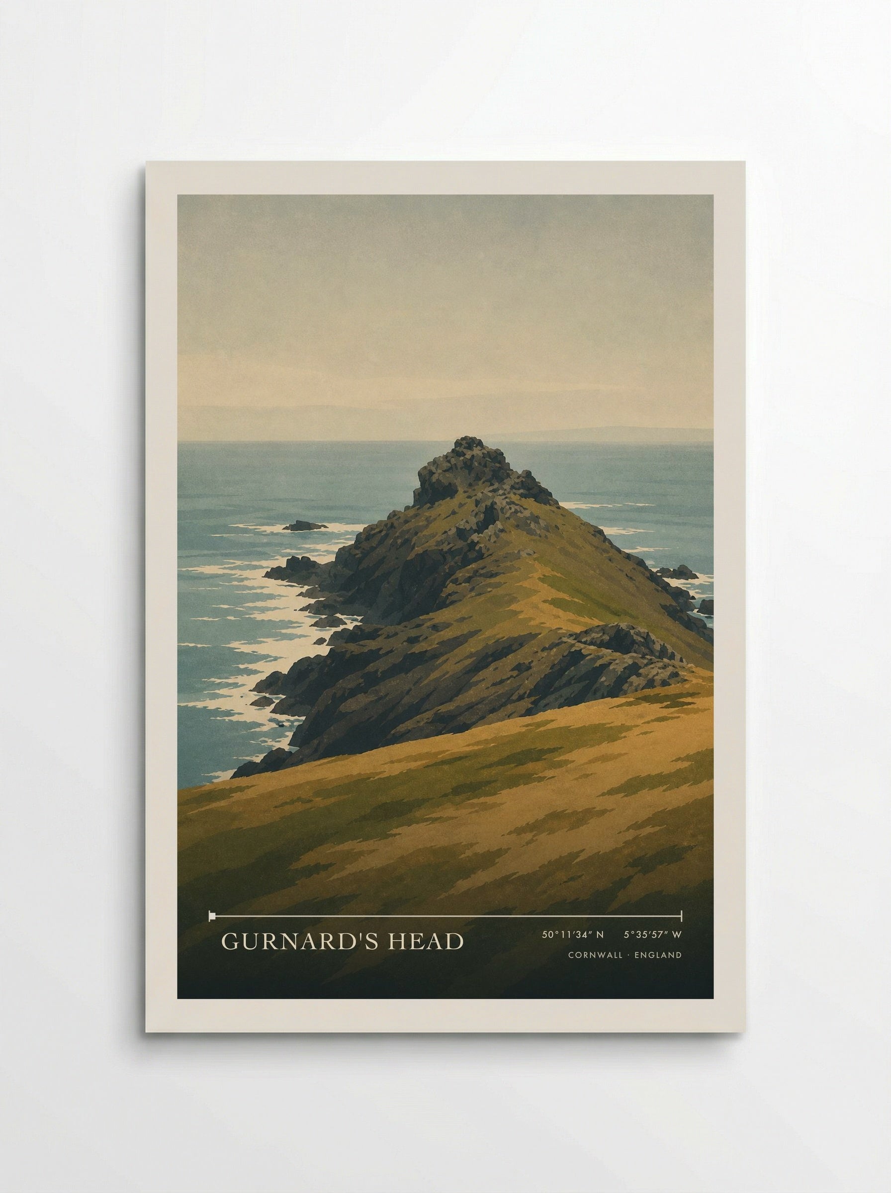 Gurnard's Head Cornwall England Travel Poster - Poster