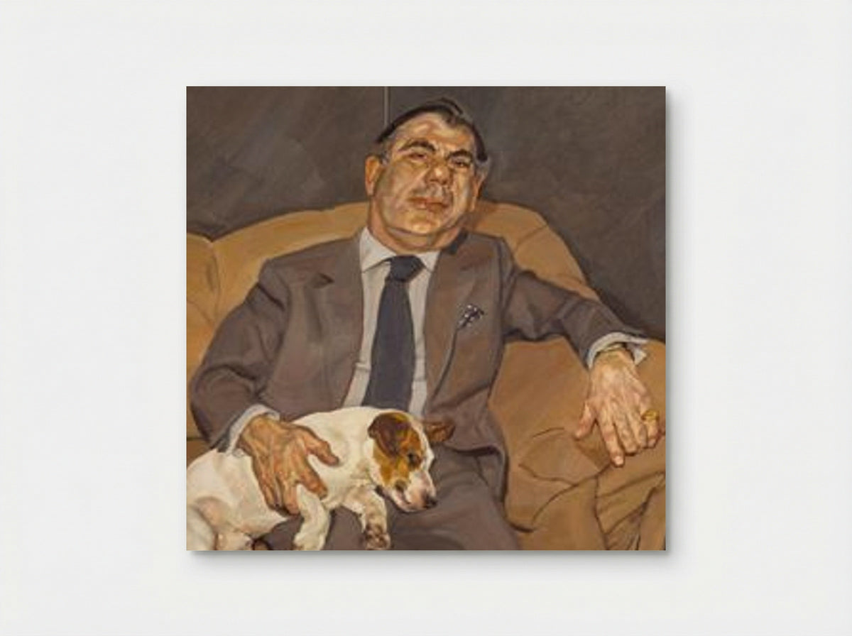 Guy and Speck - Lucian Freud - Poster