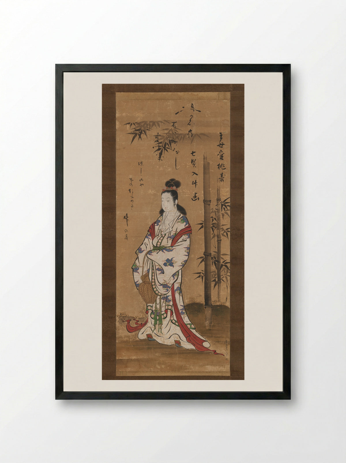 Gyoran Kannon - Miyagawa Chōshun - Framed Print Black