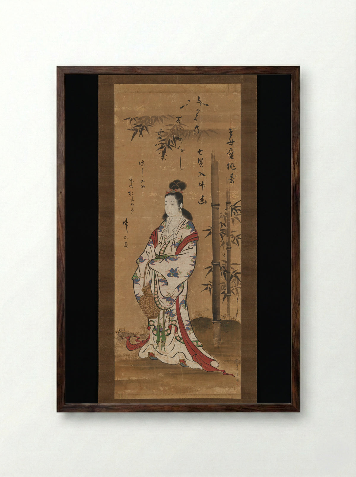 Gyoran Kannon - Miyagawa Chōshun - Framed Print Dark Wood