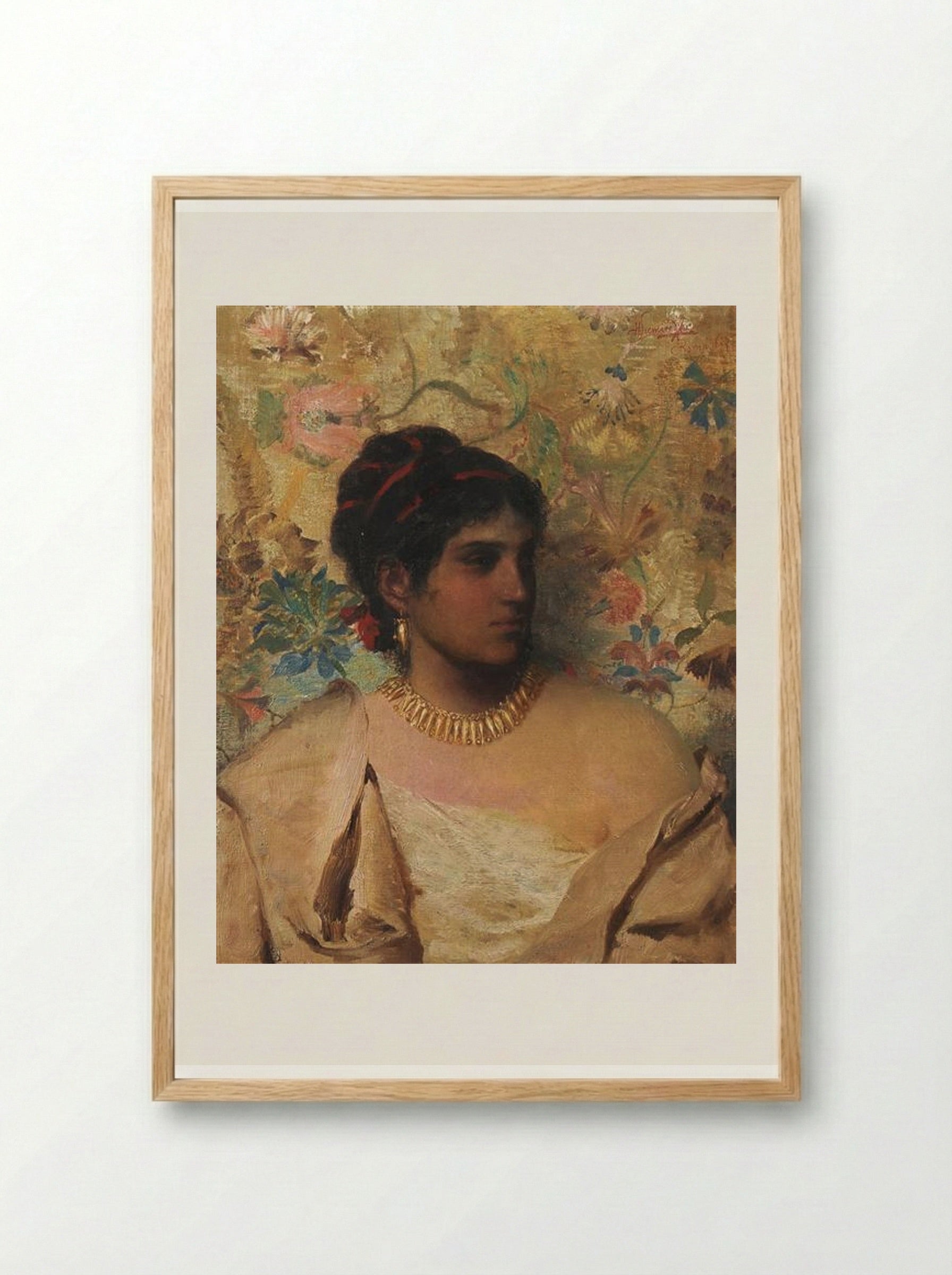 Gypsy Woman - Henryk Siemiradzki - Framed Print Wood
