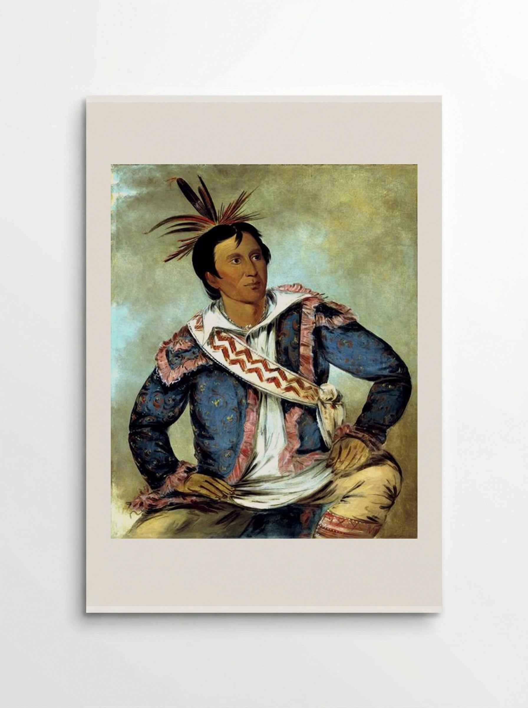 Há-tchoo-túc-knee, Snapping Turtle, a Half-breed - George Catlin - Poster