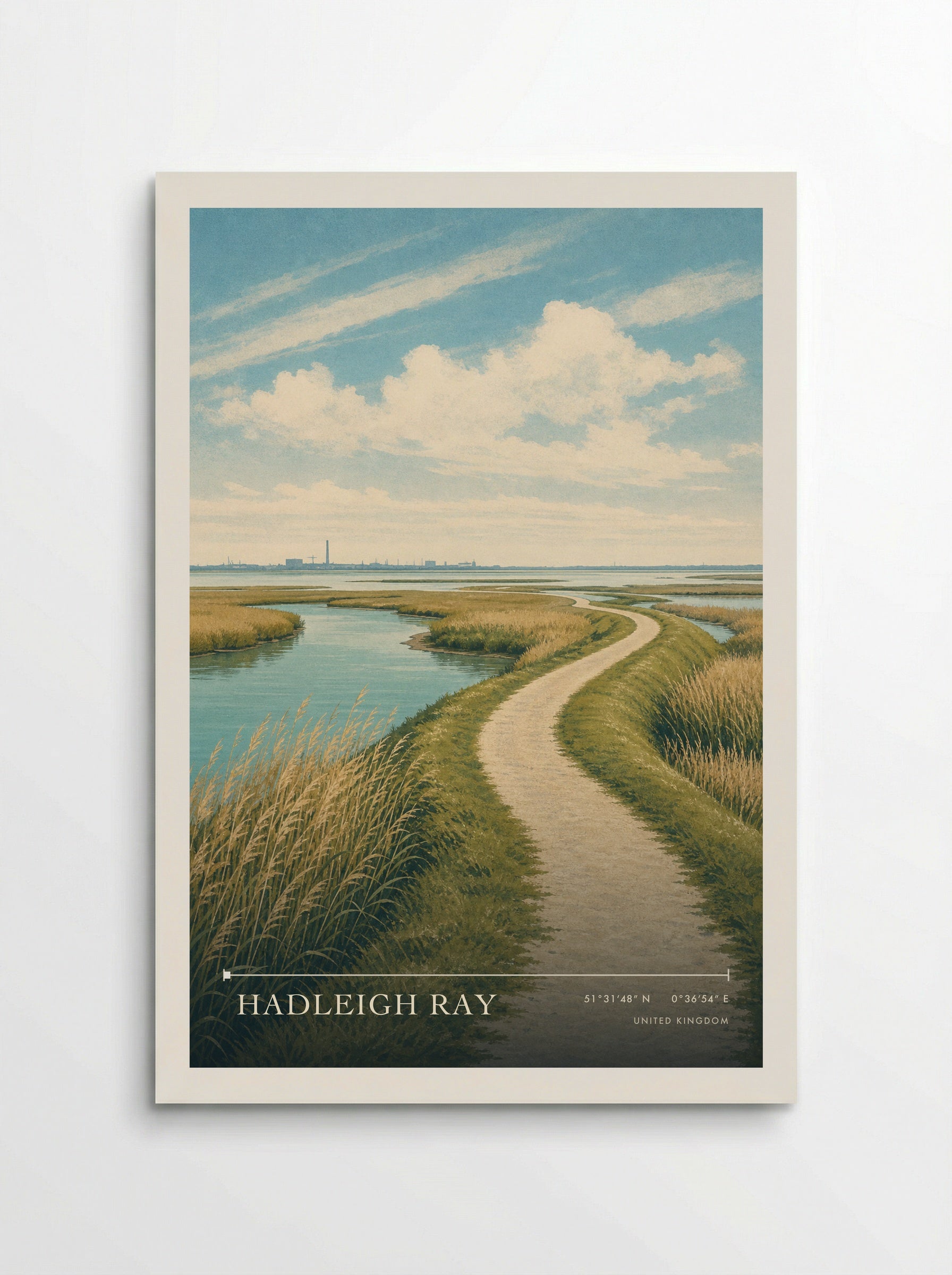 Hadleigh Ray United Kingdom Travel Poster - Poster