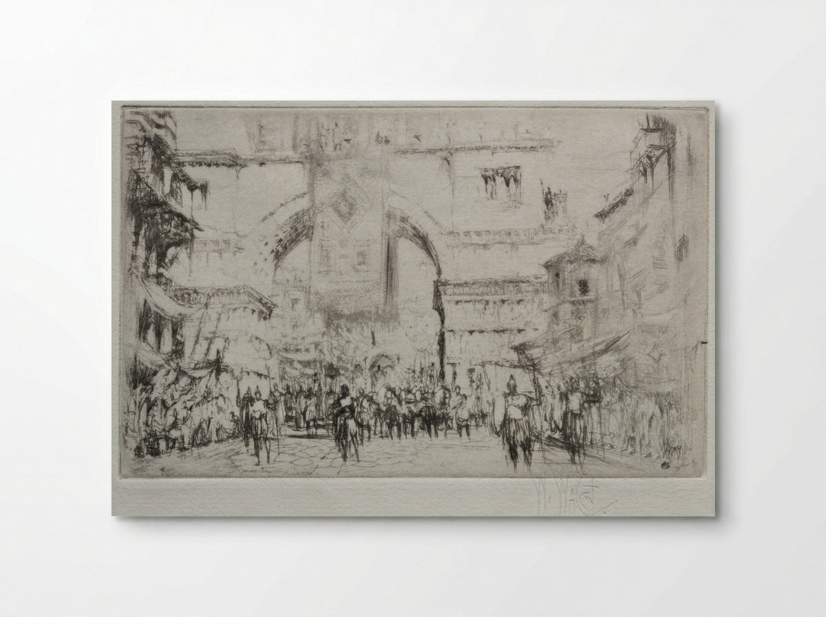 Hadrian Entering Salonica - William Walcot - Poster