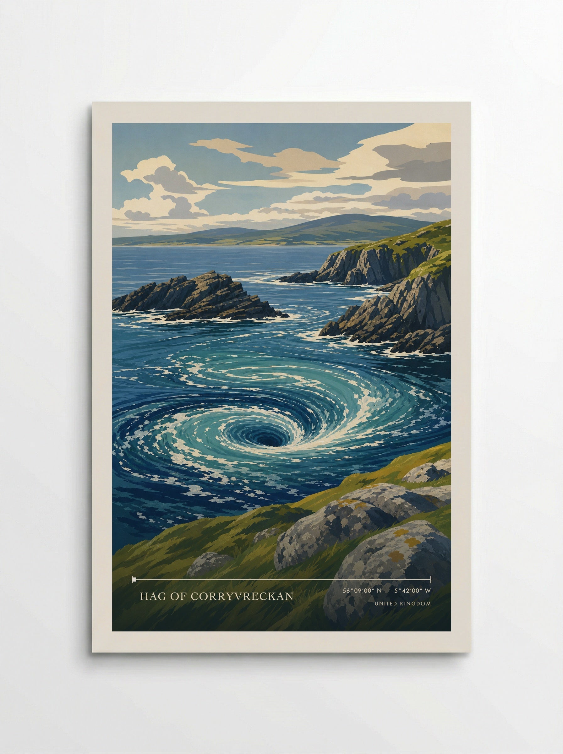 Hag of Corryvreckan United Kingdom Travel Poster - Poster
