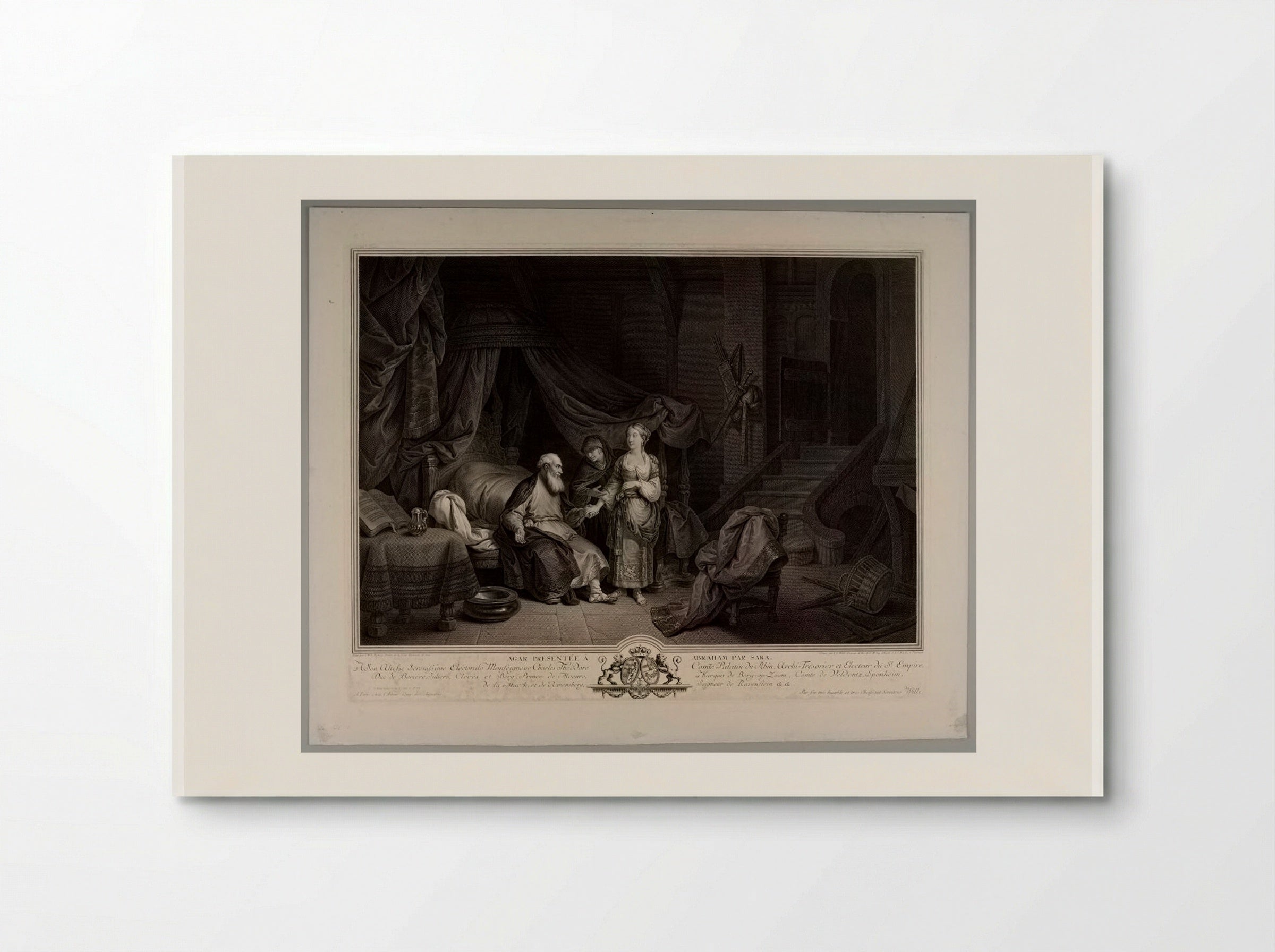 Hagar Presented to Abraham by Sara - Johann Georg Wille - Poster
