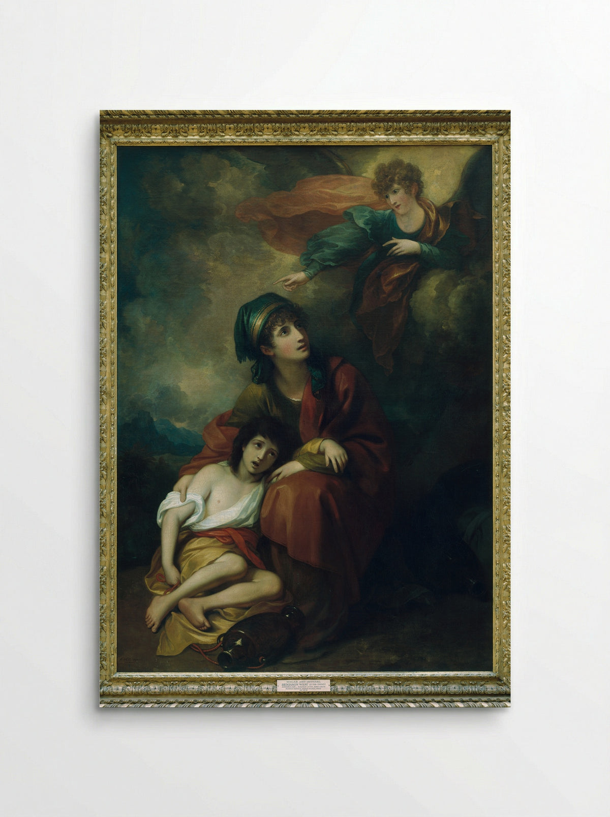 Hagar and Ishmael - Benjamin West - Poster