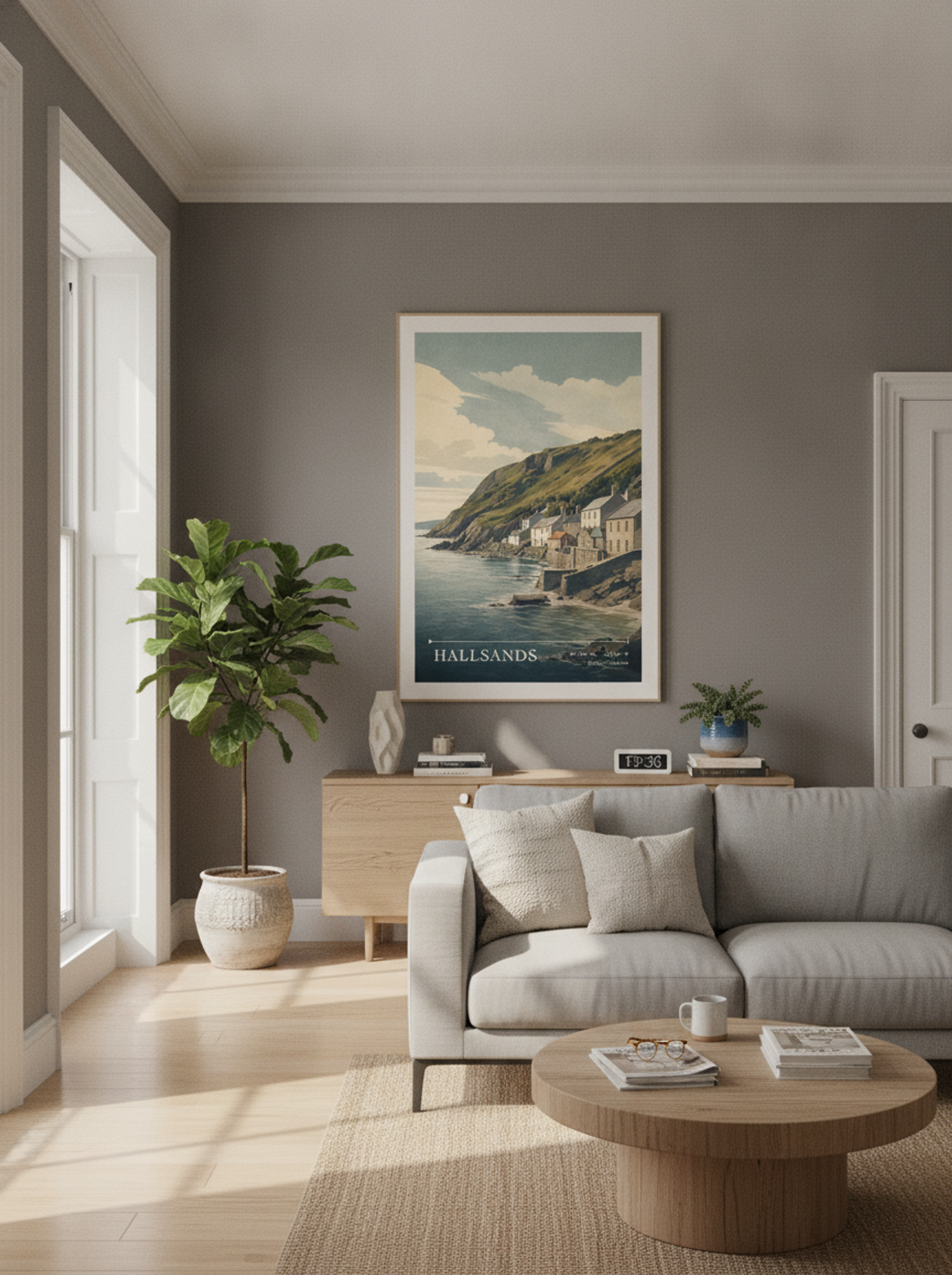 Hallsands Devon England Travel Poster - Lifestyle