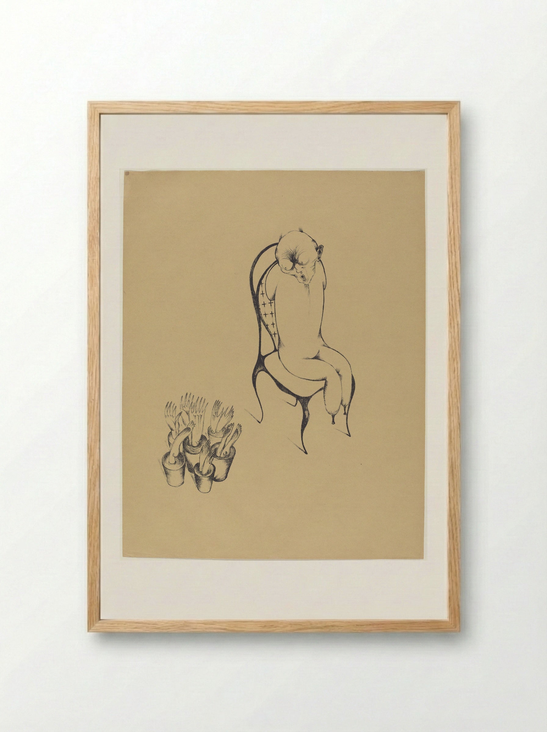Hallucinations - Heinrich Hoerle - Framed Print Wood