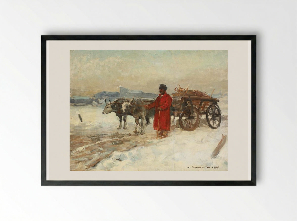 Halt - Nicolae Vermont - Framed Print Black