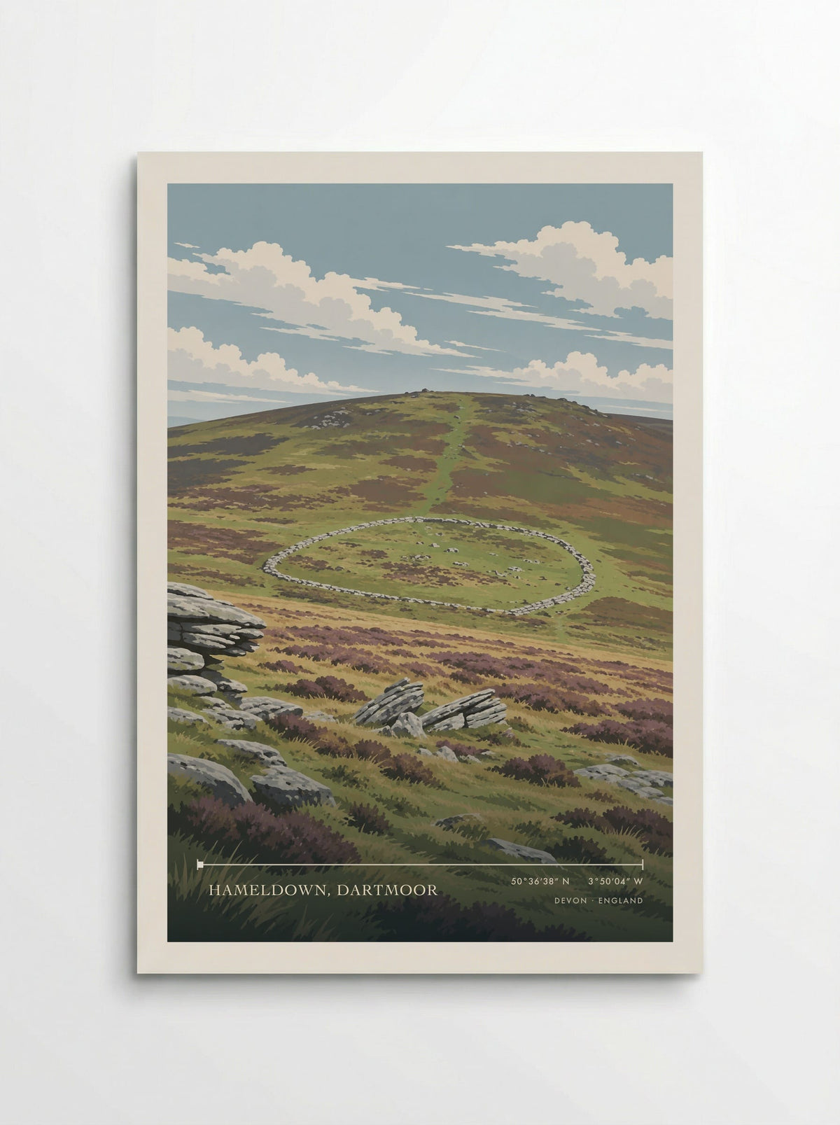 Hameldown, Dartmoor, Devon | Travel Poster - Poster