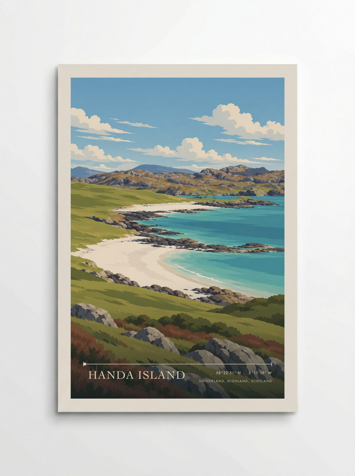Handa Island, Sutherland, Highland, Scotland | Travel Poster - Poster