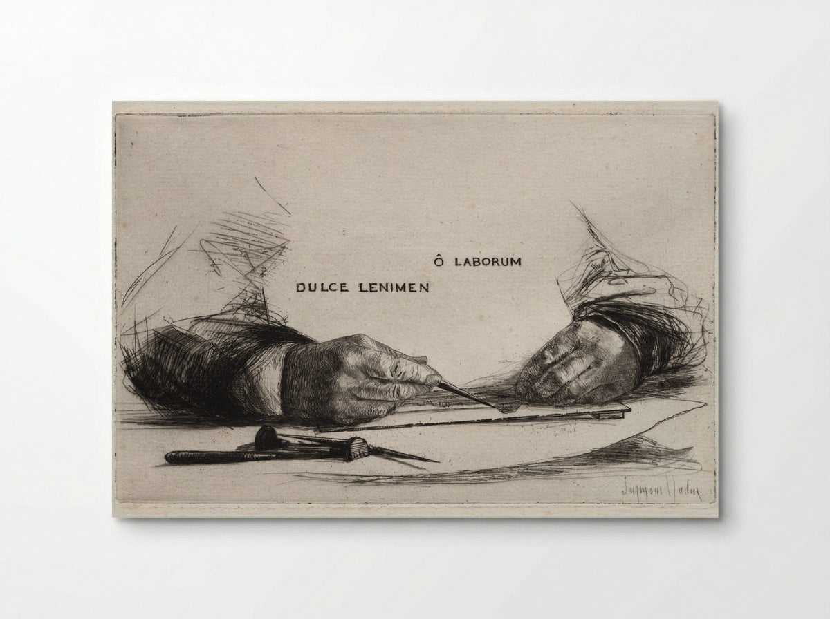 Hands Etching - Francis Seymour Haden - Poster
